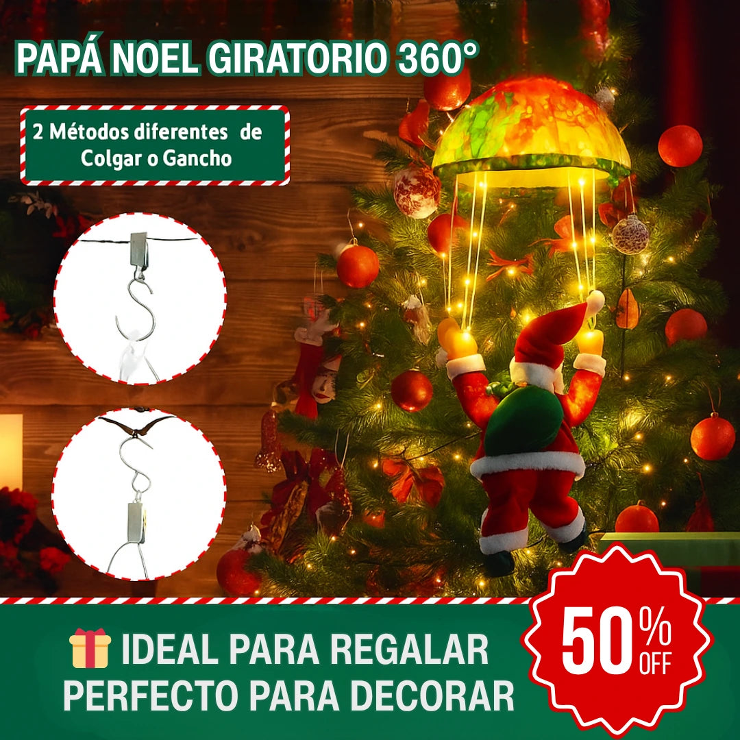 🎅 Papá Noel Giratorio 360° – Mitad de Precio SOLO POR HOY 🎁