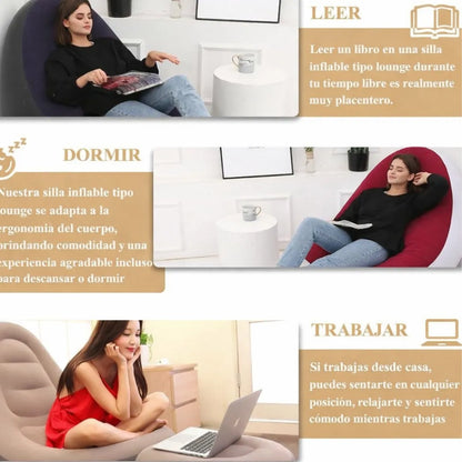 🔥 Sofá InflablePLUS  Diseñado para Cualquier Lugar - El Sofá que Resuelve  Todo 👉 + Envío Gratis