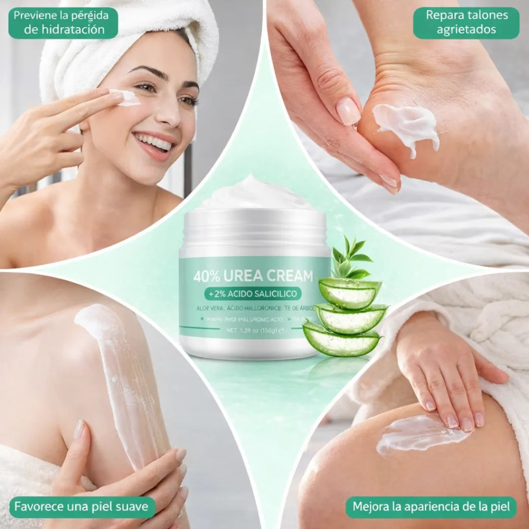 ✨ Crema Urea 40% para Piel Seca 💧 Rutina Completa de Cuidado 🎁 + Protector Solar Coreano en Barra GRATIS ☀️