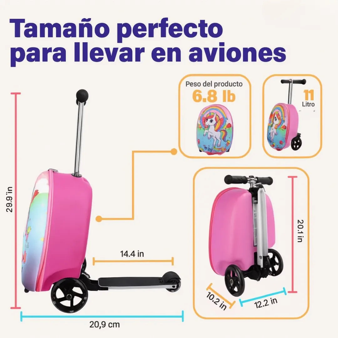🛴🎒 Patinete Scooter con Maleta Infantil: El Compañero Ideal para Cada Día + 🚚 ENVÍO GRATIS