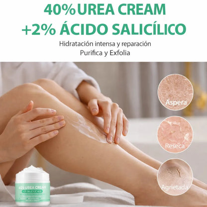 ✨ Crema Urea 40% para Piel Seca 💧 Rutina Completa de Cuidado 🎁 + Protector Solar Coreano en Barra GRATIS ☀️