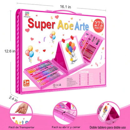 🚀 DESPEGA SU IMAGINACIÓN: Kit Gigante 208 Piezas + Envío GRATIS (Lapiceros, Colores, Acuarelas)🎨 ¡Hoy a Mitad de Precio!