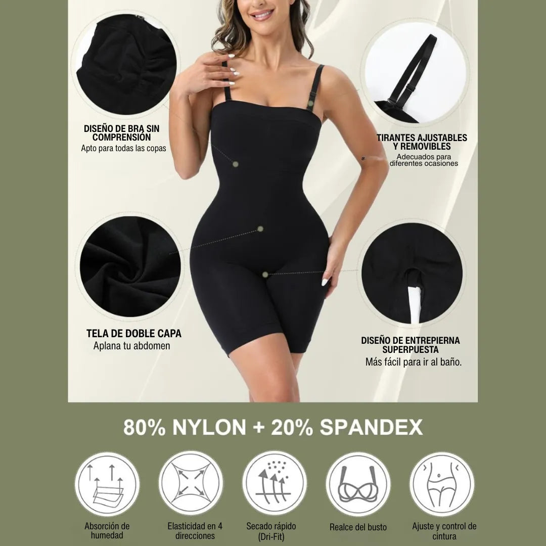 🏆 LA FAJA MÁS VENDIDA: Faja Strapless Control Total. 💃 Realza tus curvas sin marcas ni tirantes. ¡Dile adiós a lo que no te gusta! 👌