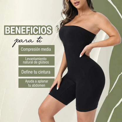 🏆 LA FAJA MÁS VENDIDA: Faja Strapless Control Total. 💃 Realza tus curvas sin marcas ni tirantes. ¡Dile adiós a lo que no te gusta! 👌