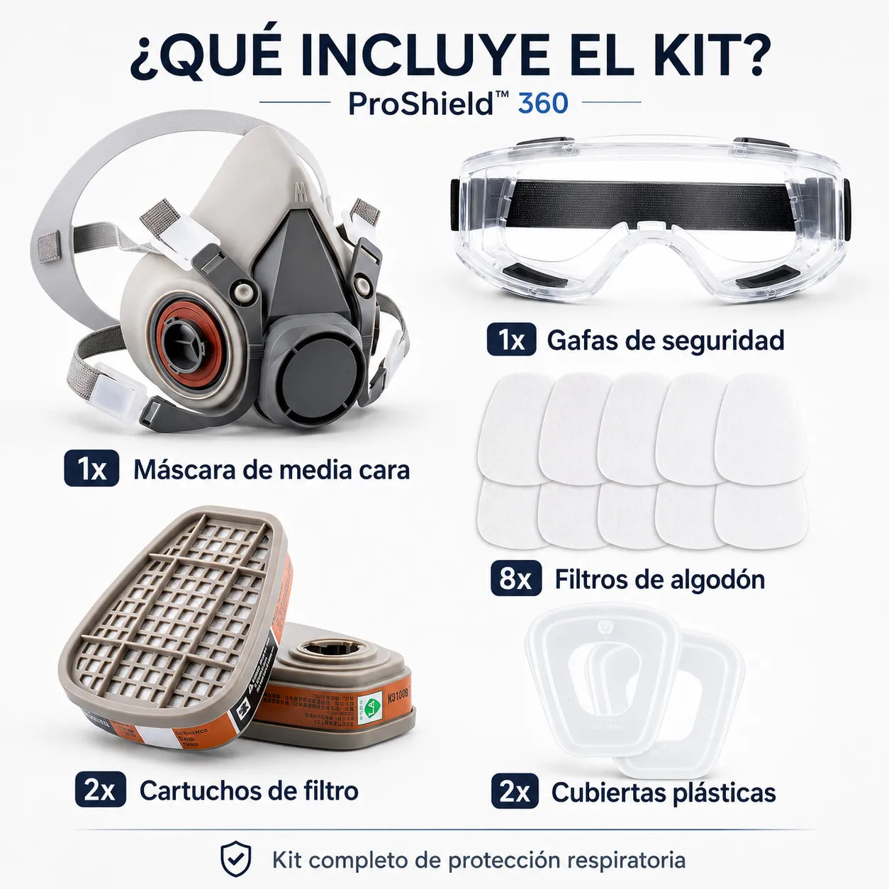 ProShield™ 360 Industrial 😷⚙️ | Protección Completa para Trabajar Seguro + Envío Gratis 🚚