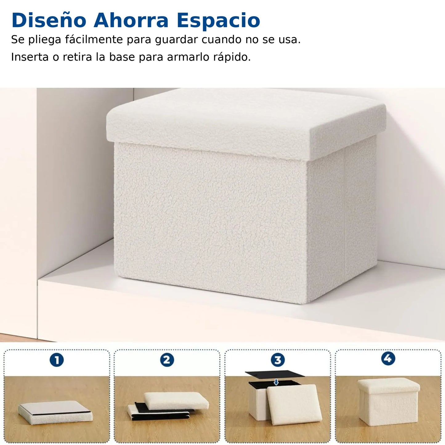 🏡 Puff Baúl Multiusos: Orden, Estilo y Comodidad + Envío Gratis 🚚