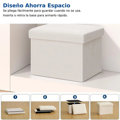 🏡 Puff Baúl Multiusos: Orden, Estilo y Comodidad + Envío Gratis 🚚