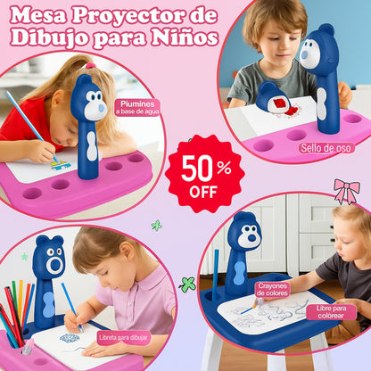 💥 ¡OFERTA 50% DTO! Kit Creativo: Mesa Proyectora de Dibujo + Tetris GRATIS + Set de Colores. 🎨 ¡El Combo Perfecto!